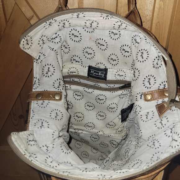 Myra Bags Button and Stitches Leather Tote Bag - Picture 15 of 15